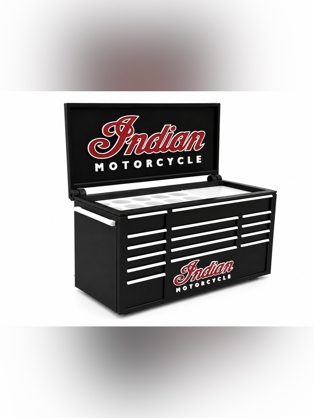 Indian Motorcycles Mini Toolbox Pen And Trinket Holder Desk Top Organizer